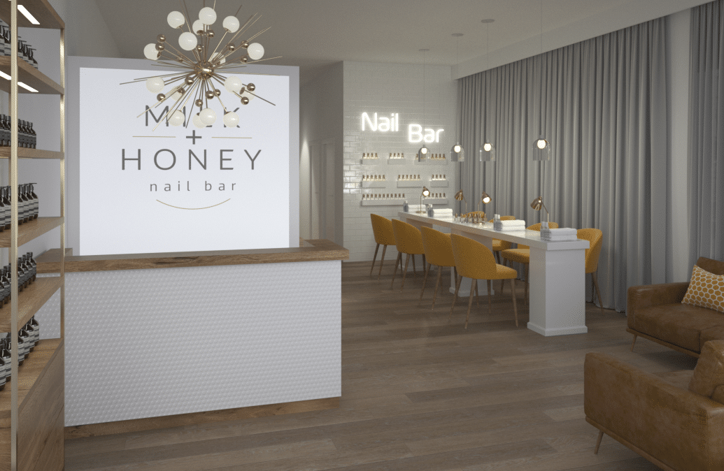 Milk & Honey Beauty Salon Design