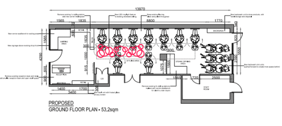 salon design floor plan